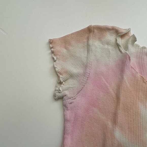 Claire Pettibone Ruffle Tie Dye T-Shirt Girls Size 7/8 - Picture 4 of 4